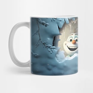 3D Christmas Mug Wrap Sublimation Mug